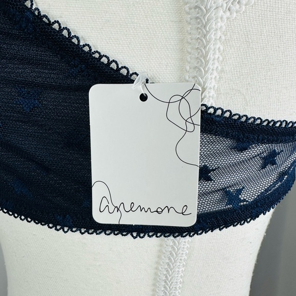 Anemone Midnight Blue Mesh Bralette - Picture 2 of 4